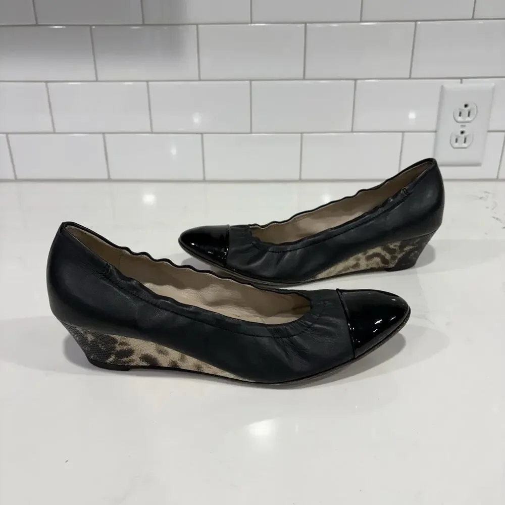 AGL | Wedges Shoes Leather Black Work Wear Career- Size 10.5 40.5